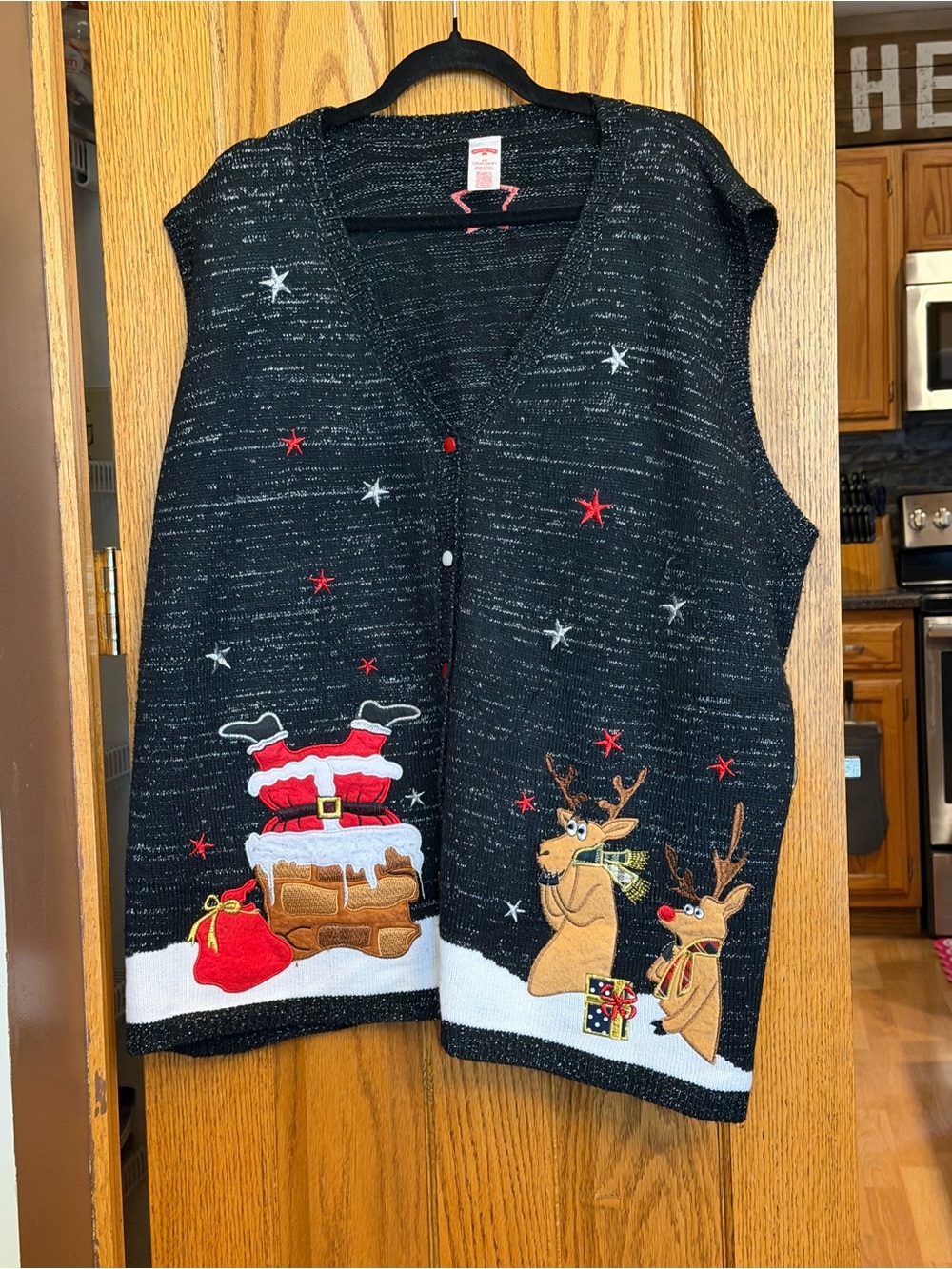Holiday Reindeer & Santa Vest 4X 26/28